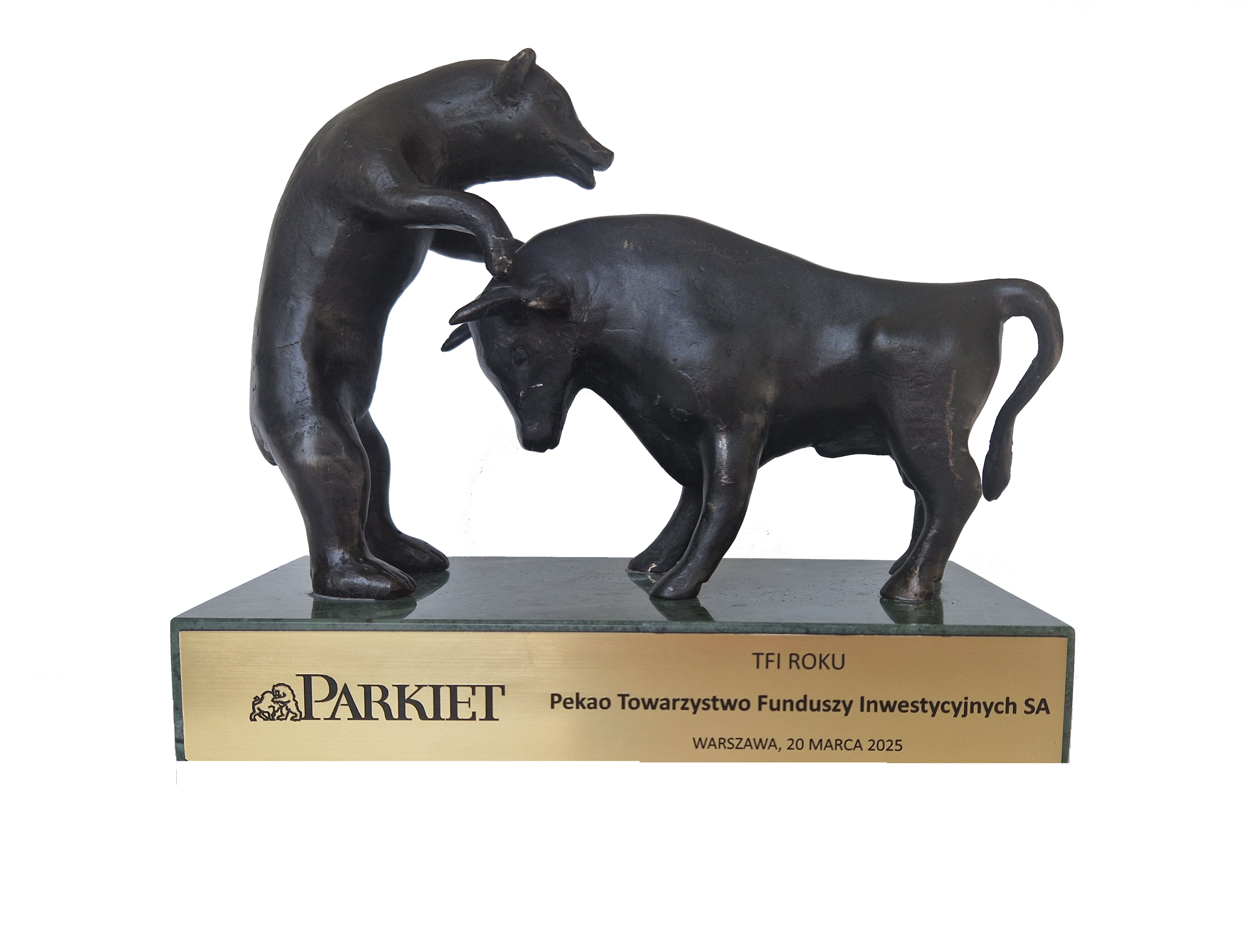 Statuetka "Byki i Niedźwiedzie"